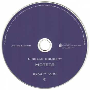 2CD Nicolas Gombert: Motets LTD 324503