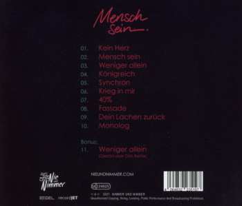 CD Nie und nimmer: Mensch Sein LTD 553901