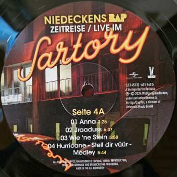 4LP BAP: Zeitreise / Live Im Sartory 630790