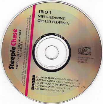 CD Niels-Henning Ørsted Pedersen Trio: Trio 1 400194