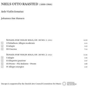 SACD Niels Otto Raasted: Solo Violin Sonatas 560508