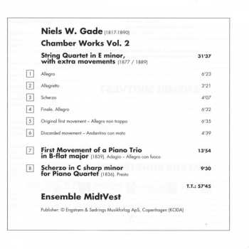 CD Niels Wilhelm Gade: Chamber Works Vol. 2 181024