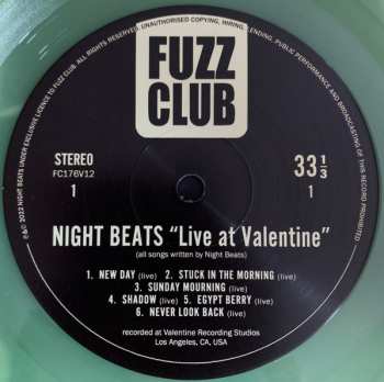 LP Night Beats: Live At Valentine CLR | LTD 547929