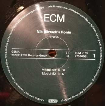 2LP Nik Bärtsch's Ronin: Llyrìa 609899