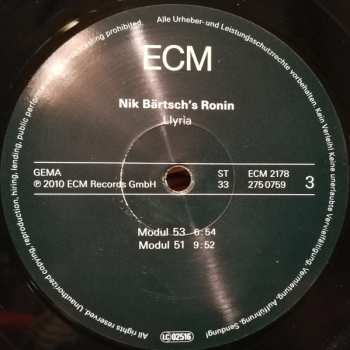 2LP Nik Bärtsch's Ronin: Llyrìa 609899