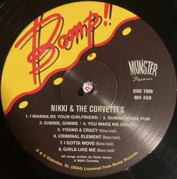 LP Nikki & The Corvettes: Nikki And The Corvettes 562613