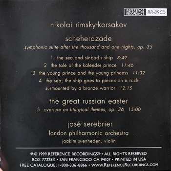 CD The London Philharmonic Orchestra: Scheherazade / Russian Easter Overture 194410