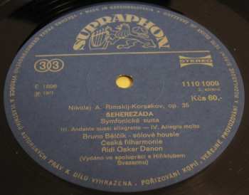 LP The Czech Philharmonic Orchestra: Šeherezáda 592588