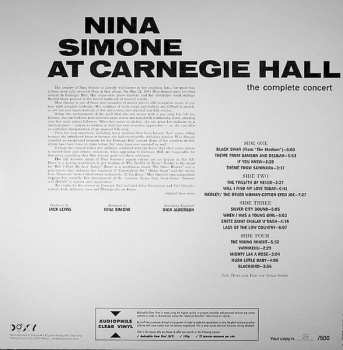 2LP Nina Simone: At Carnegie Hall (The Complete Concert) CLR | LTD | NUM 617509