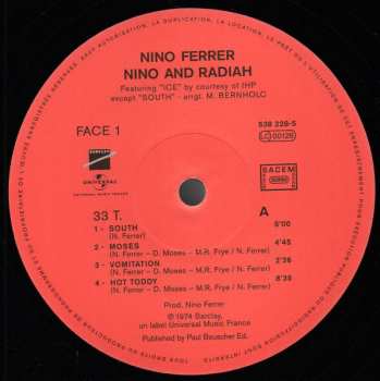 LP Nino Ferrer: Nino And Radiah Et Le Sud 506519