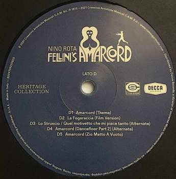 2LP Nino Rota: Fellini's Amarcord 475693