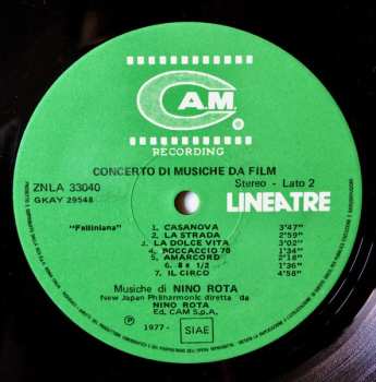 LP Nino Rota: Concerto Di Musiche Da Film 656564