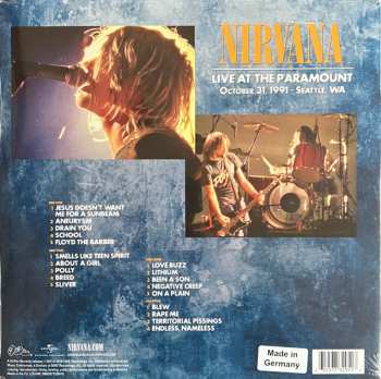 2LP Nirvana: Live At The Paramount CLR 571065