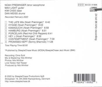 CD Noah Preminger: Contemptment 528746