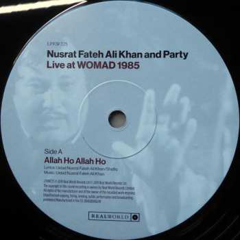 LP Nusrat Fateh Ali Khan & Party: Live At Womad 1985 255502