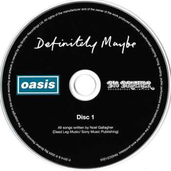 2CD Oasis: Definitely Maybe DLX | LTD 622461