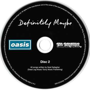 2CD Oasis: Definitely Maybe DLX | LTD 622461