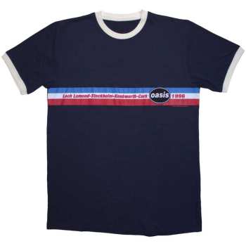 Merch Oasis: Ringer Tričko 1996 Tour Horizontal Stripes Ringer