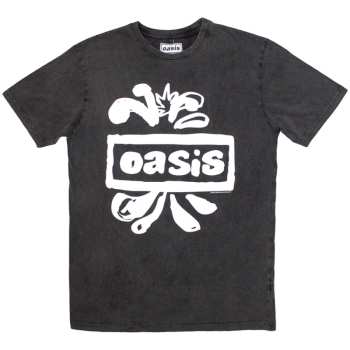 Merch Oasis: Stone Wash Tričko Logo Oasis Splat