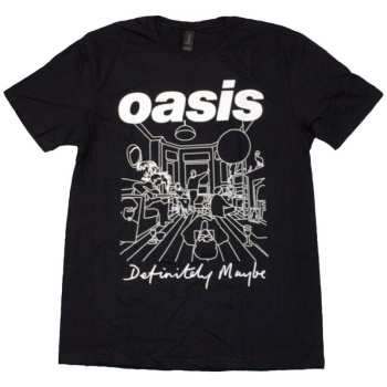 Merch Oasis: Tričko Definitely Maybe Line Drawing