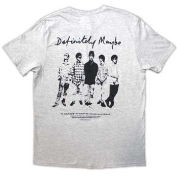 Merch Oasis: Oasis Unisex T-shirt: Definitely Maybe Promo (back Print) (medium) M