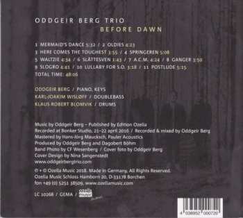 CD Oddgeir Berg Trio: Before Dawn 192916