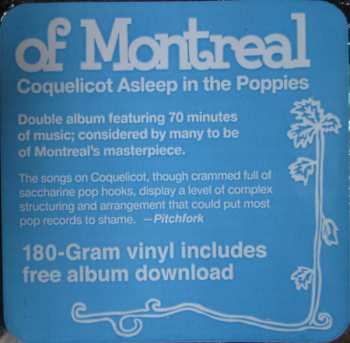 2LP Of Montreal: Coquelicot Asleep In The Poppies: A Variety Of Whimsical Verse 598689