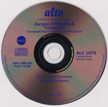 CD Jacques Offenbach: Offenbach Favourites 642580