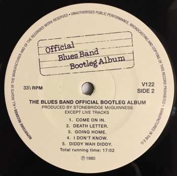 LP The Blues Band: Official Blues Band Bootleg Album 26064