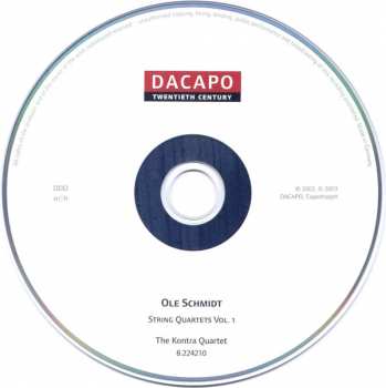 CD Ole Schmidt: String Quartets Vol. 1 DIGI 378139