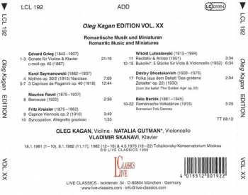 CD Oleg Kagan: Romantic Music & Miniatures 116519