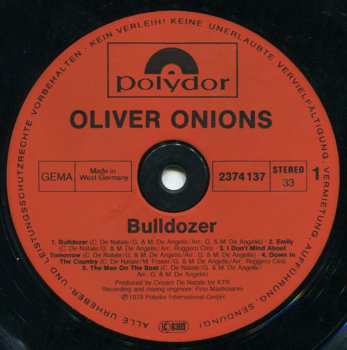 LP Oliver Onions: Bulldozer 636160