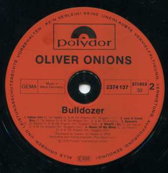 LP Oliver Onions: Bulldozer 636160