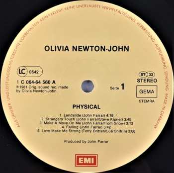 LP Olivia Newton-John: Physical 631161