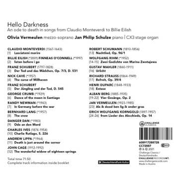 CD Jan Philip Schulze: Hello Darkness 615604