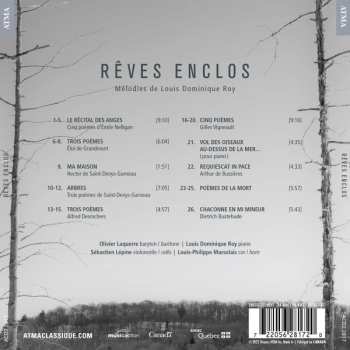 CD Louis Dominique Roy:  Rêves Enclos 601014