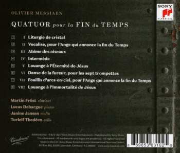 CD Janine Jansen: Messiaen: Quatuor Pour La Fin Du Temps 183610