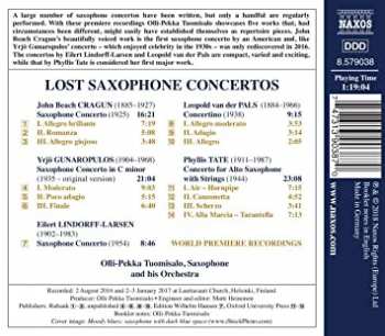 CD Olli-Pekka Tuomisalo: Lost Saxophone Concertos 441051