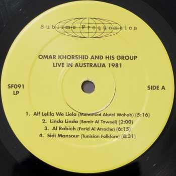 LP Omar Khorshid And His Group: Live In Australia 1981 349204