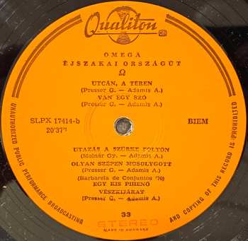 LP Omega: Éjszakai Országút 638045