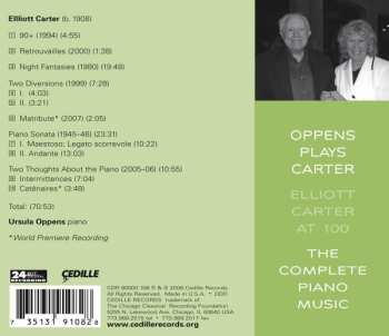 CD Ursula Oppens: Elliott Carter At 100 - The Complete Piano Music 616993