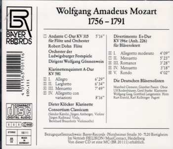 CD Dieter Klöcker: Mozart Aus Dem Ludwigsburger Schloß IX 428421