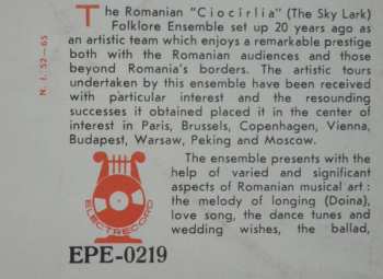 LP Orchestra Ciocîrlia: The Famous Romanian Folklore Ensemble 597475