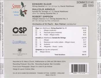 CD Orchestra Of St Paul’s: String Quartet; Sonata For Strings; Allegro Deciso 442498