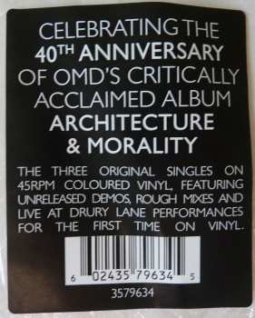 3LP Orchestral Manoeuvres In The Dark: Architecture & Morality (The Singles) LTD | CLR 96690