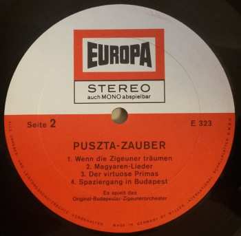 LP Original Budapester Zigeunerorchester: Puszta-Zauber 325216