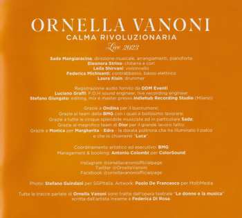 CD Ornella Vanoni: Calma Rivoluzionaria (Live 2023) 556512