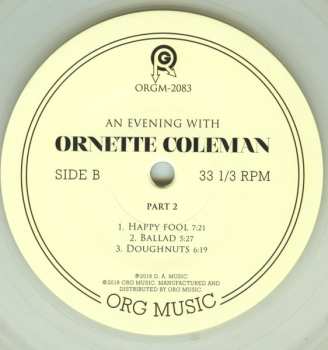 LP Ornette Coleman: An Evening With Ornette Coleman, Part 2 CLR | LTD 613730