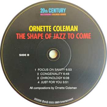 LP Ornette Coleman: The Shape Of Jazz To Come LTD | CLR 556562