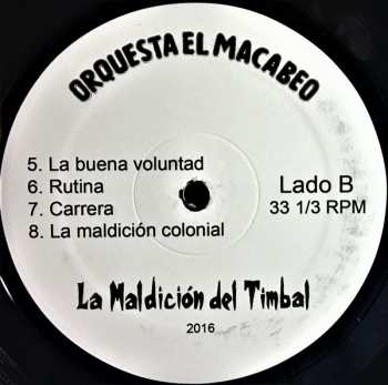 LP Orquesta El Macabeo: La Maldición Del Timbal 72019